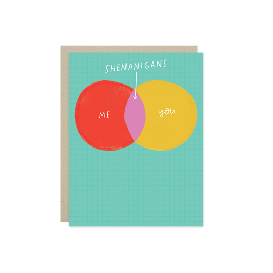 Barone and Co. - Shenanigans Venn Diagram Friendship Card