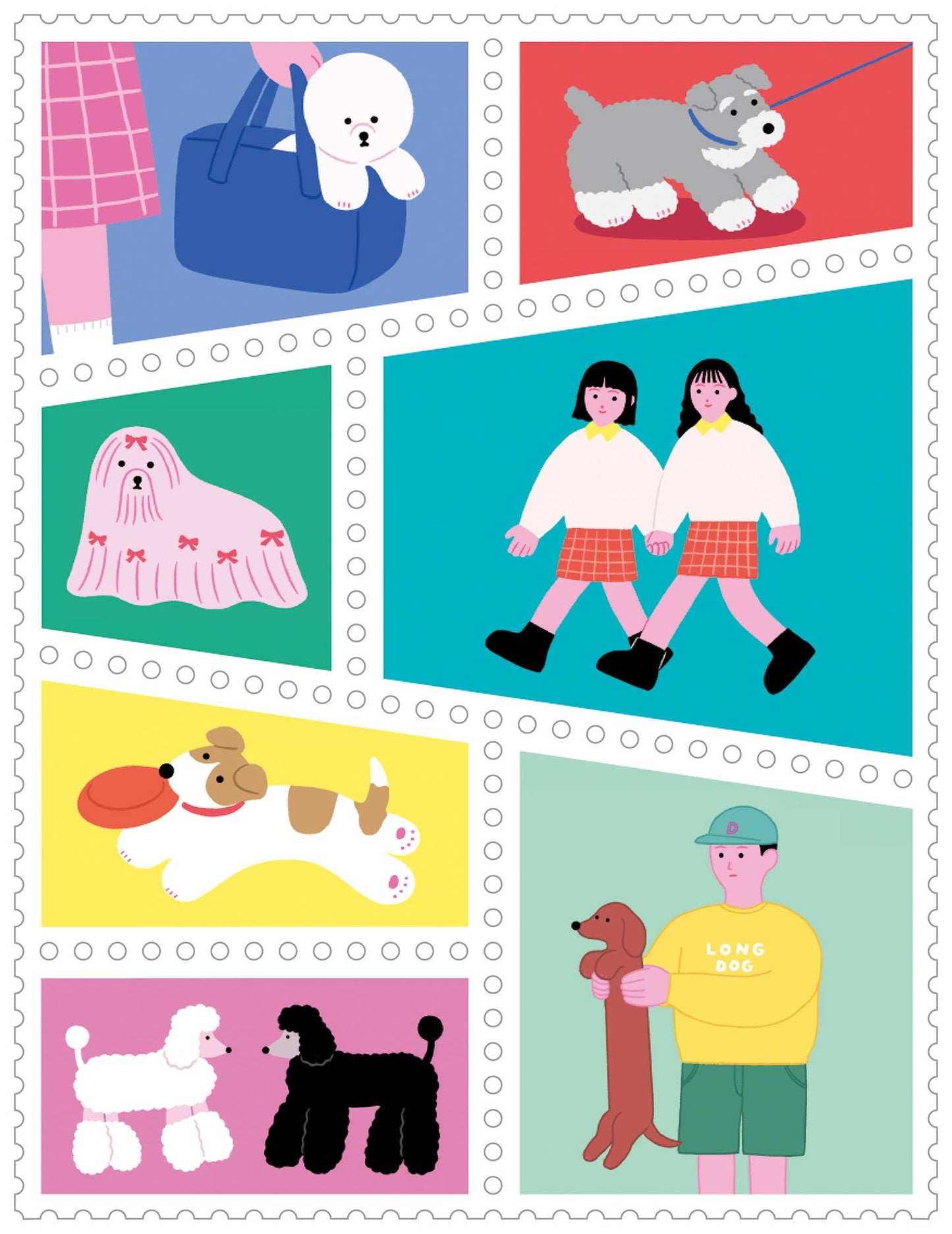 Doggy - Stamp Style - Portable Washi Tape