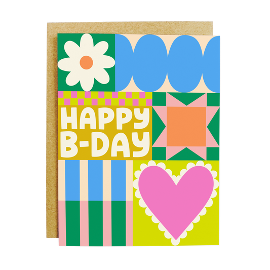 KANDS.CO - Quilted Birthday Greeting Card