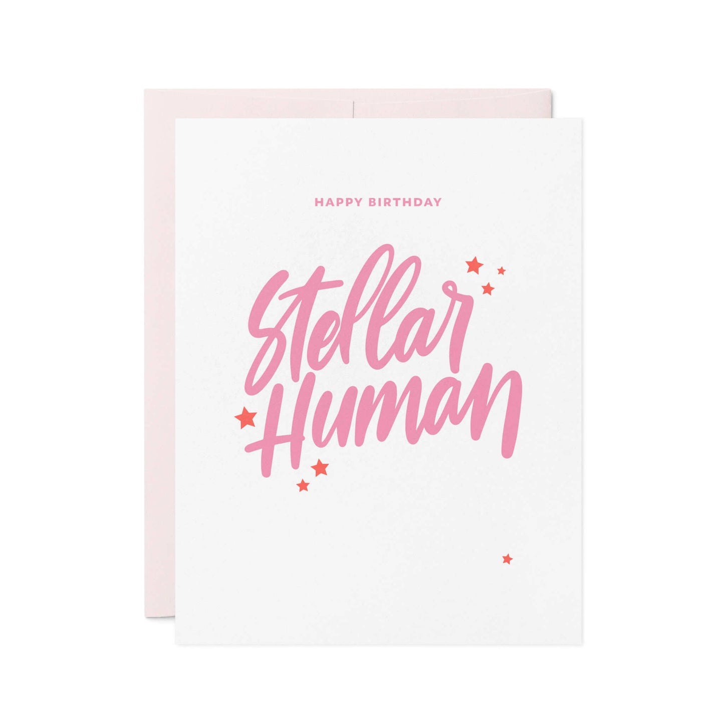 Stellar Human - Letterpress Birthday Card
