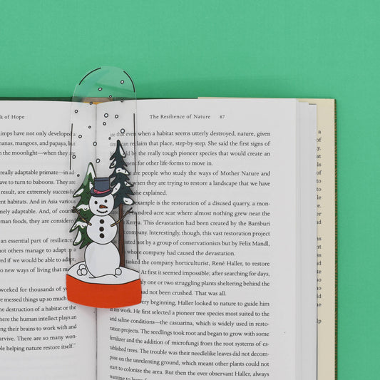 Humdrum Paper - Snow Globe Bookmark (it's die cut!)