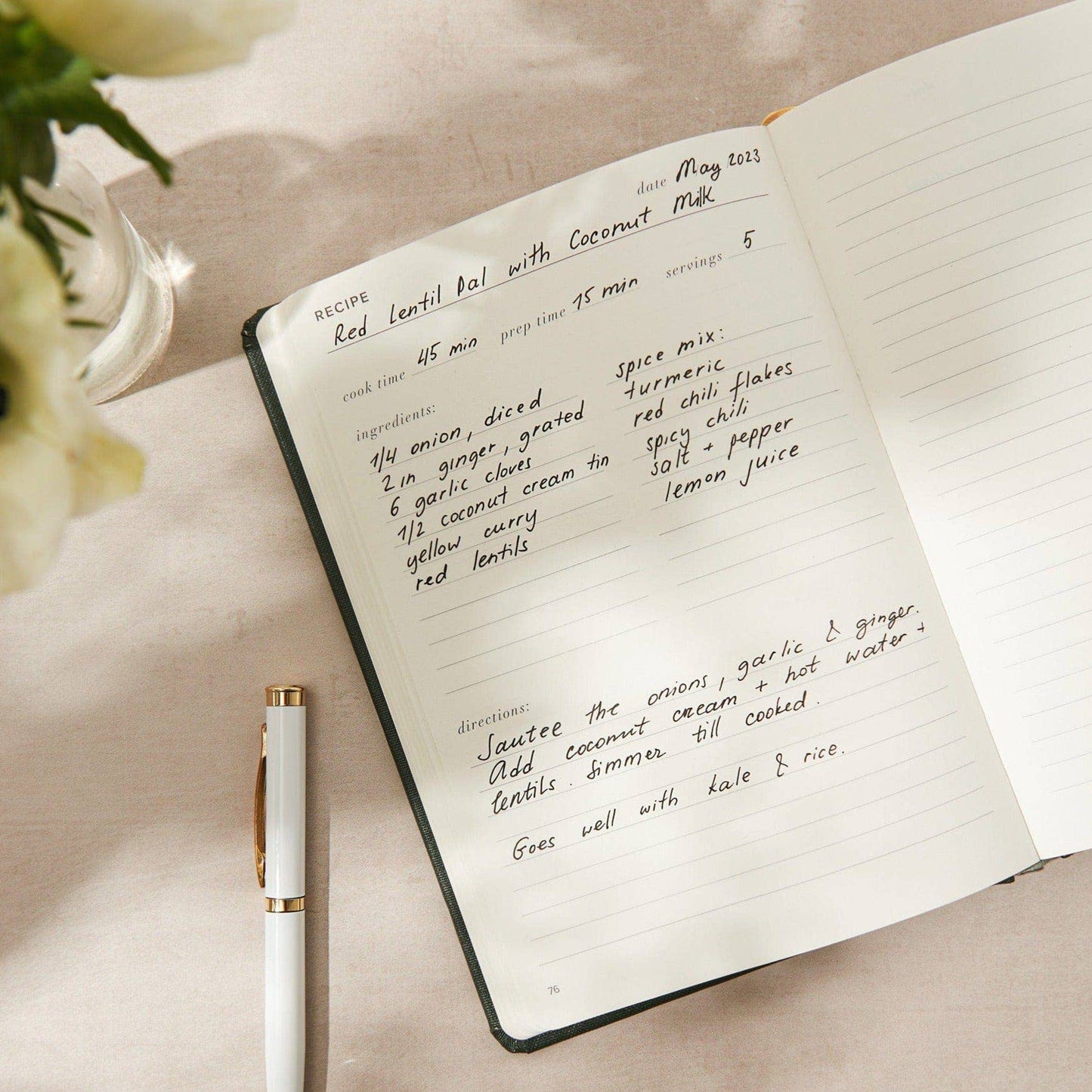 Dark Pine - Recipe Journal