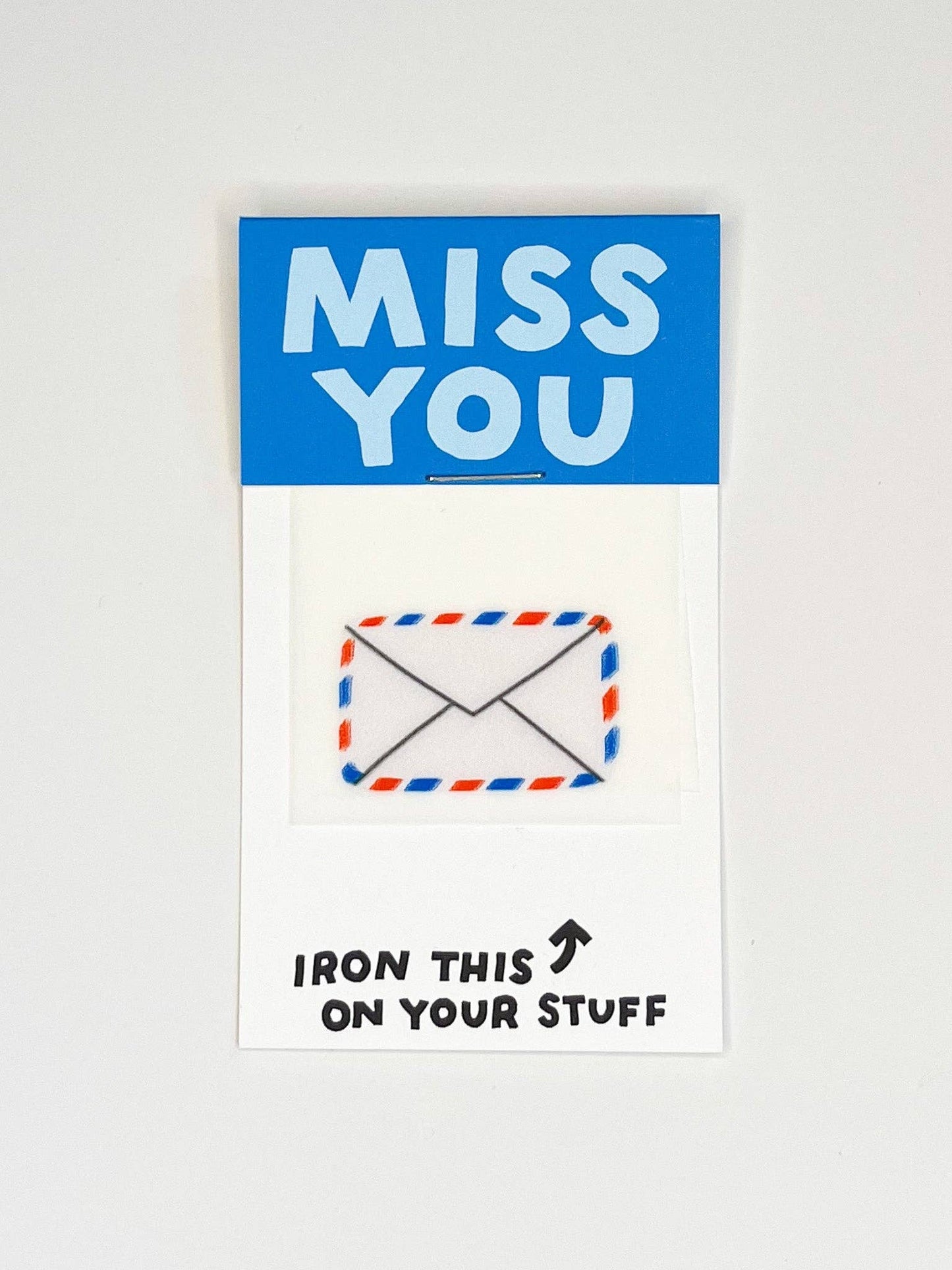 Letter L'il Something - Miss You Card - Iron-On Art