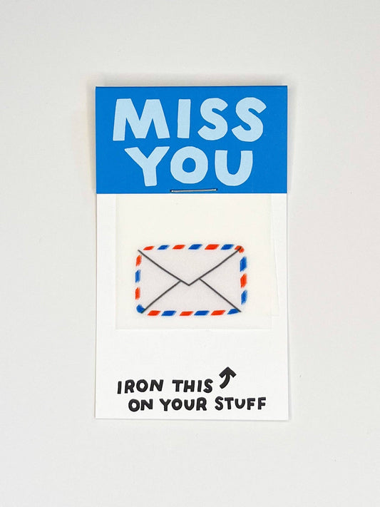 Letter L'il Something - Miss You Card - Iron-On Art