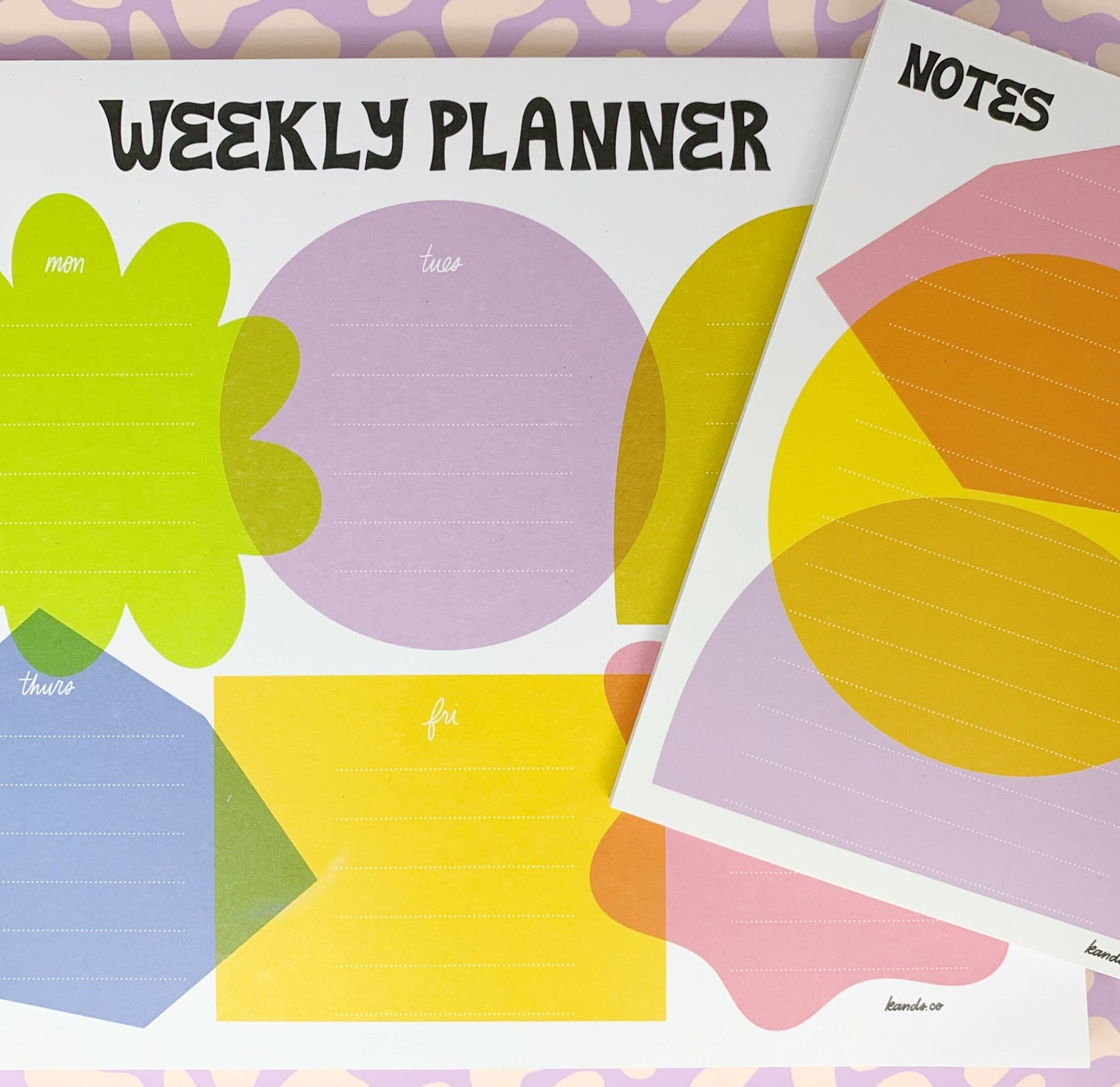 KANDS.CO - Fun With Shapes Weekly Notepad