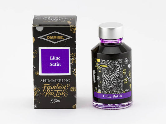Lilac Satin - Diamine Shimmering Ink - 50mL