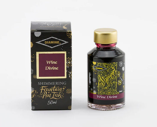 Wine Divine - Diamine Shimmering Ink - 50mL