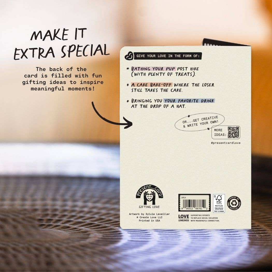 PresentCard™ | Wanna Treat - Playful Dog Lover Card