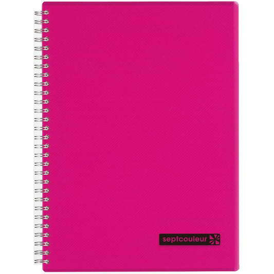 Pink - B5 - Septcouleur Spiral Notebook
