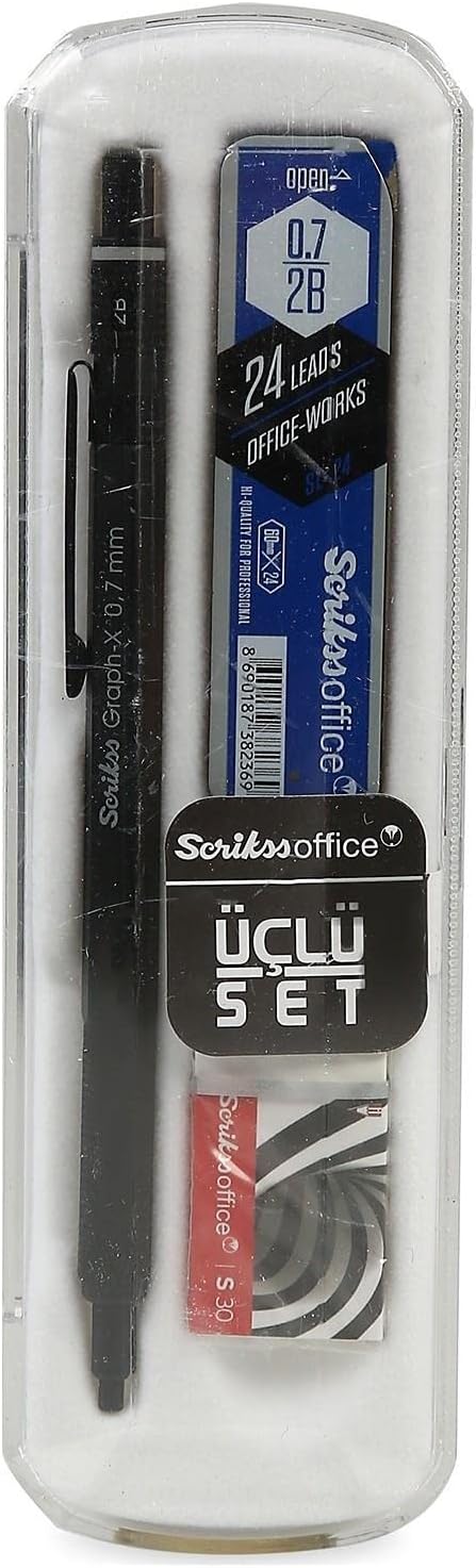 Matte Black 0.7mm - Scrikss Graph-X Mechanical Pencil Set