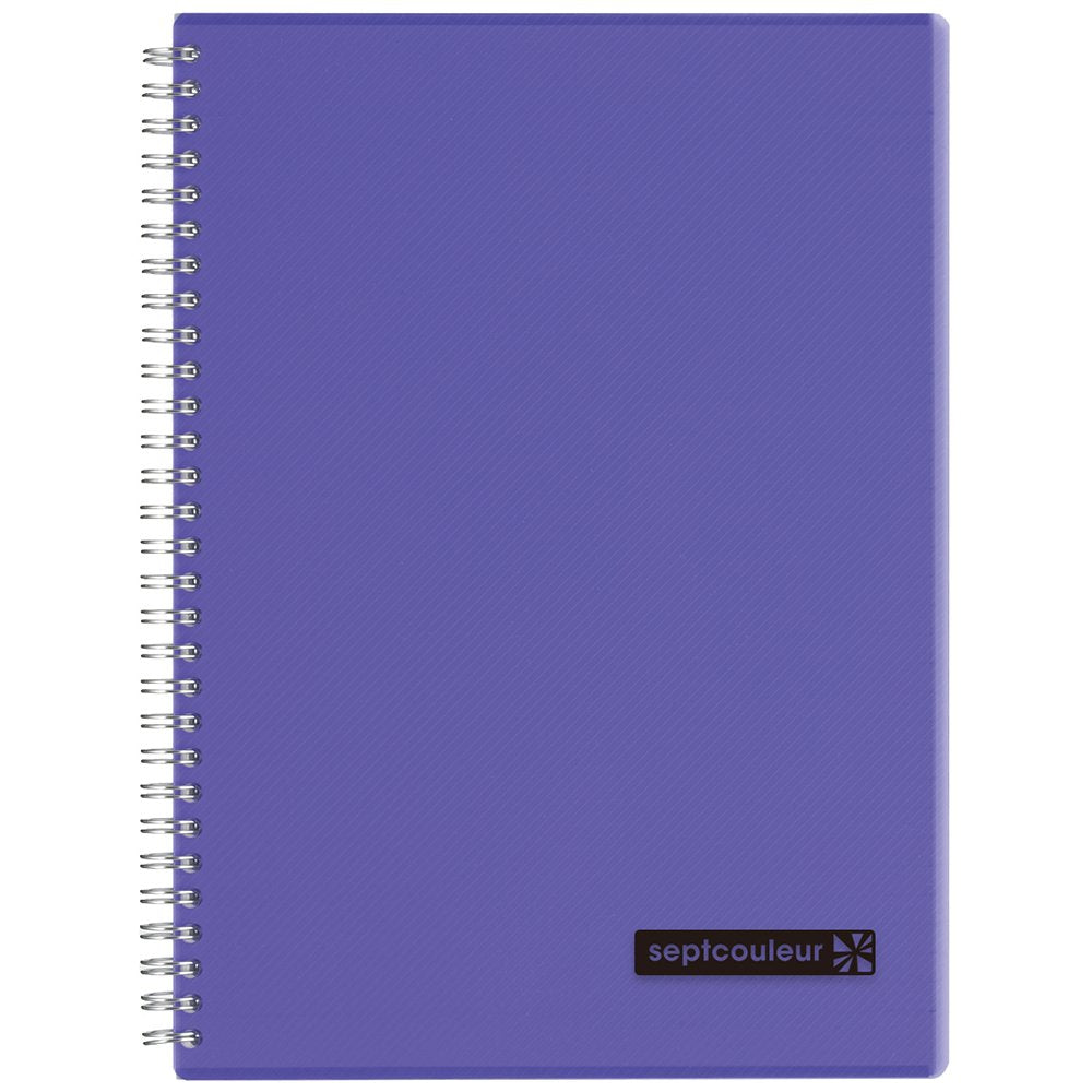 Purple - B5 - Septcouleur Spiral Notebook