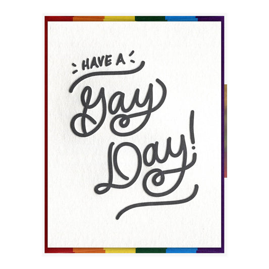 INK MEETS PAPER - Have a Gay Day - Pride Card