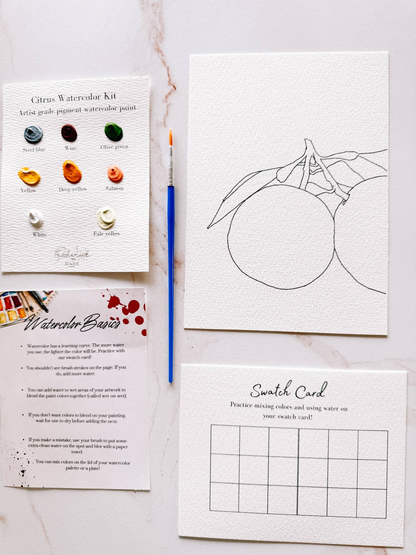 Citrus - Mini Watercolor Kit