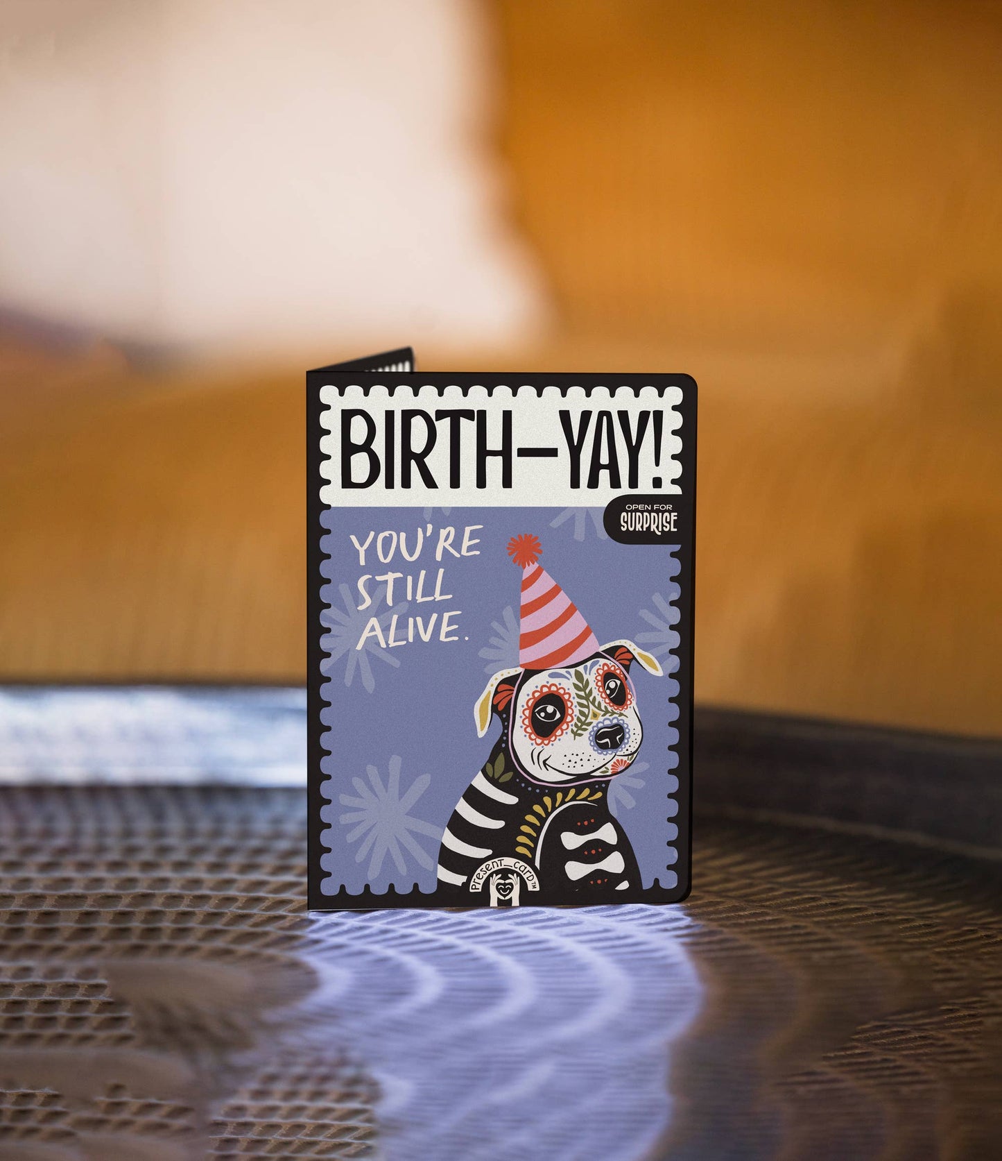 PresentCard™ | Still Alive - Dog Lover Birthday Skull Candy