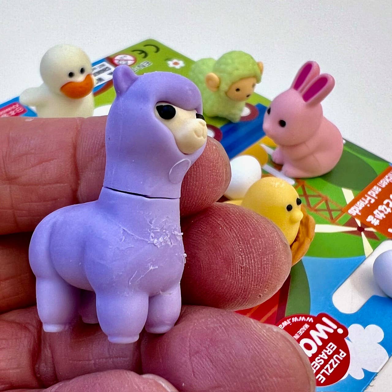 Chicken & Friends Eraser Set