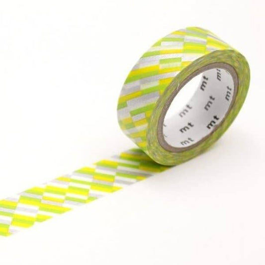 Green Block Stripe - Washi Tape