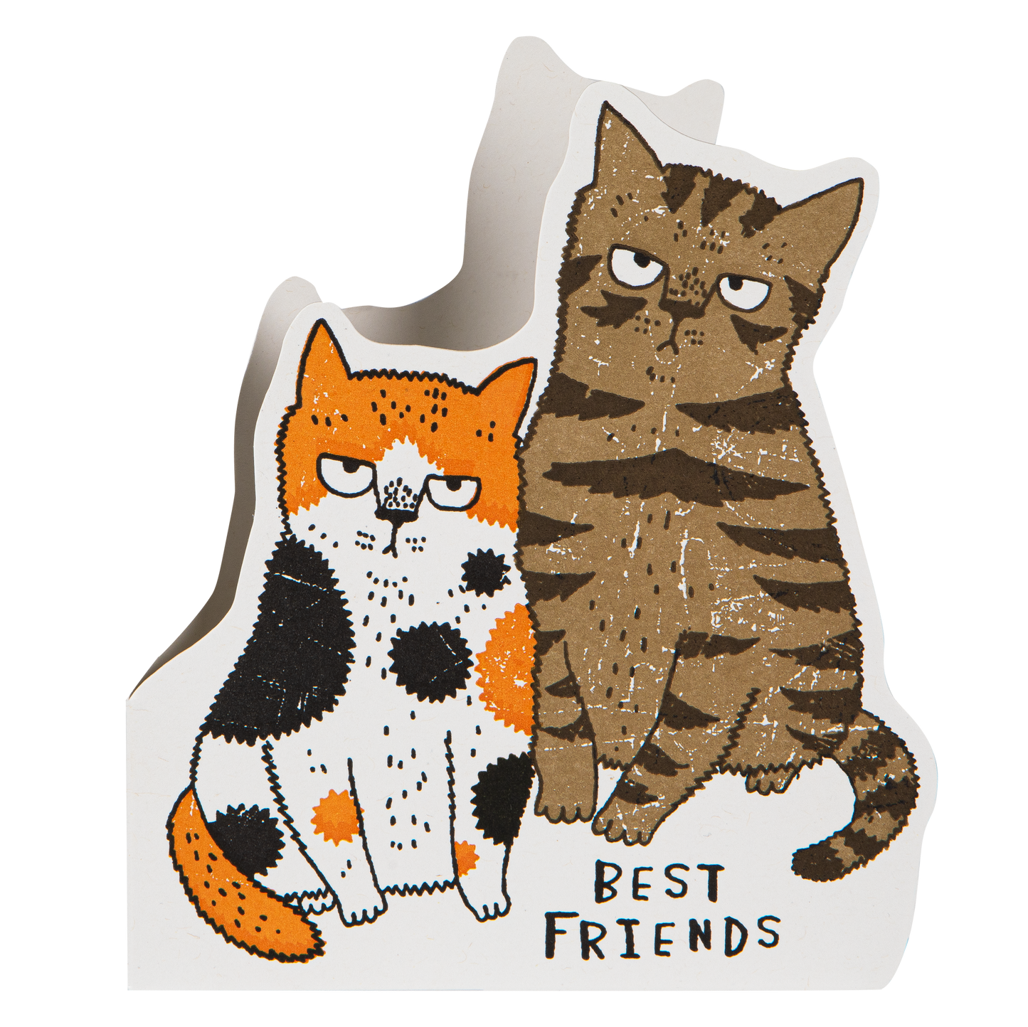 Grumpy Cats - Cut-Out Greeting Card