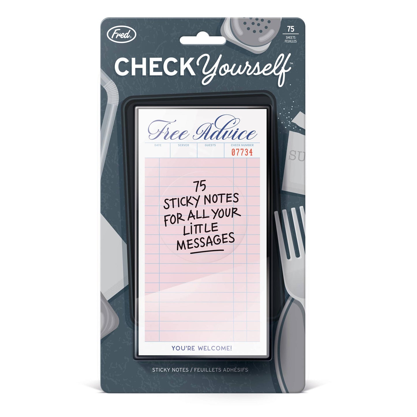 Check Yourself Guest Check - Sticky Notes