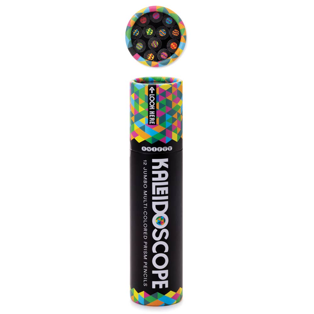 Kaleidoscope Multi-Colored Pencil Tube