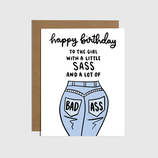 Brittany Paige - Sass + Badass Birthday Card