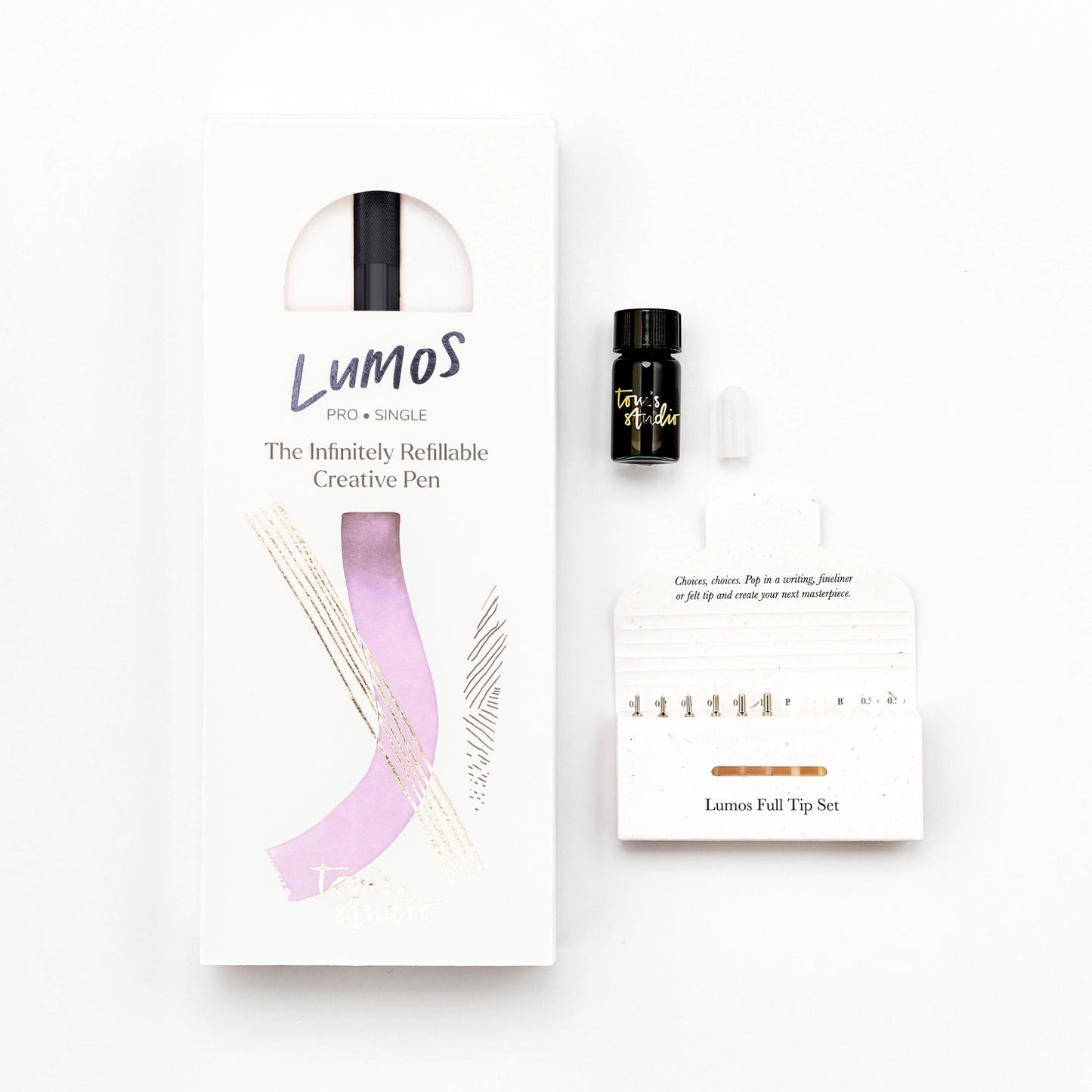 Matte Black - Lumos Single - Refillable Multi-Tip Pen