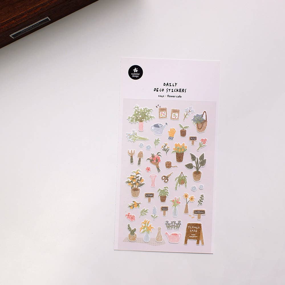 Flower Cafe - Sticker Sheet