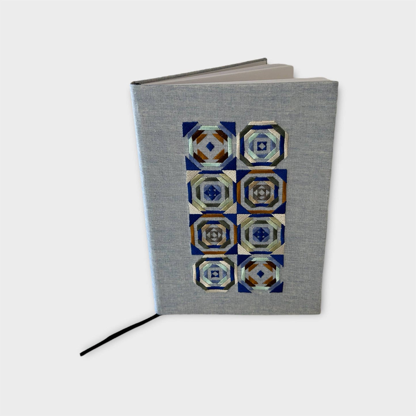 Embroidered Pineapple Quilt Hardcover Journal