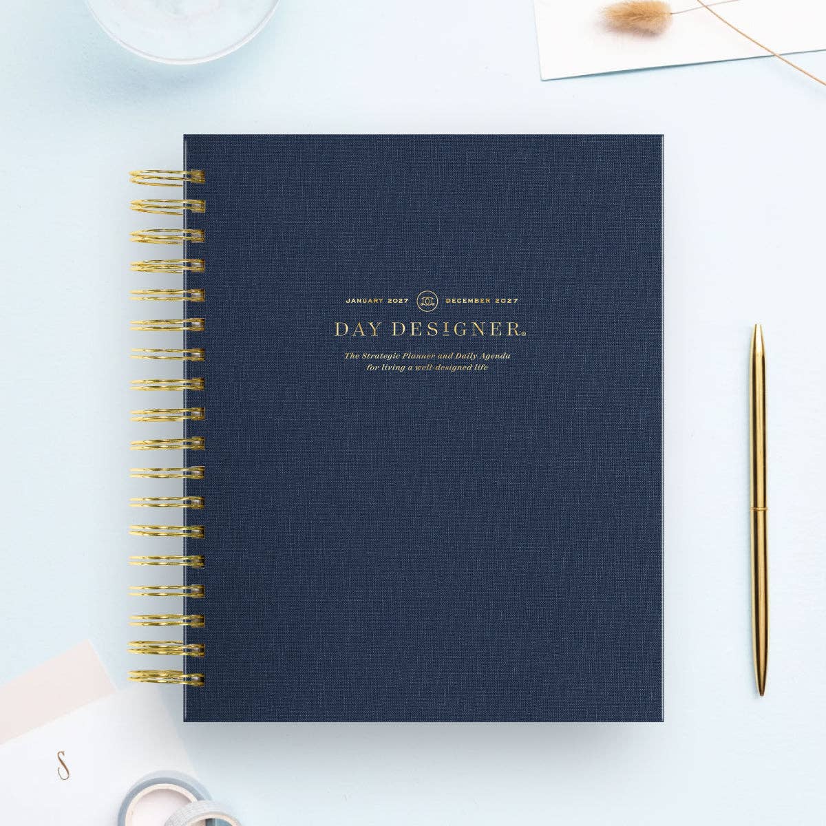2027 Daily Planner: Navy Bookcloth