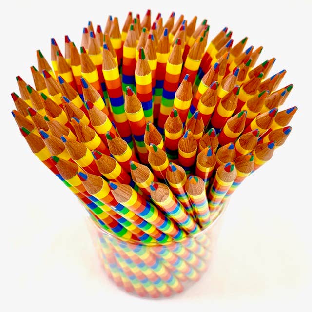 Rainbow Striped 4-in-1 Color Pencil
