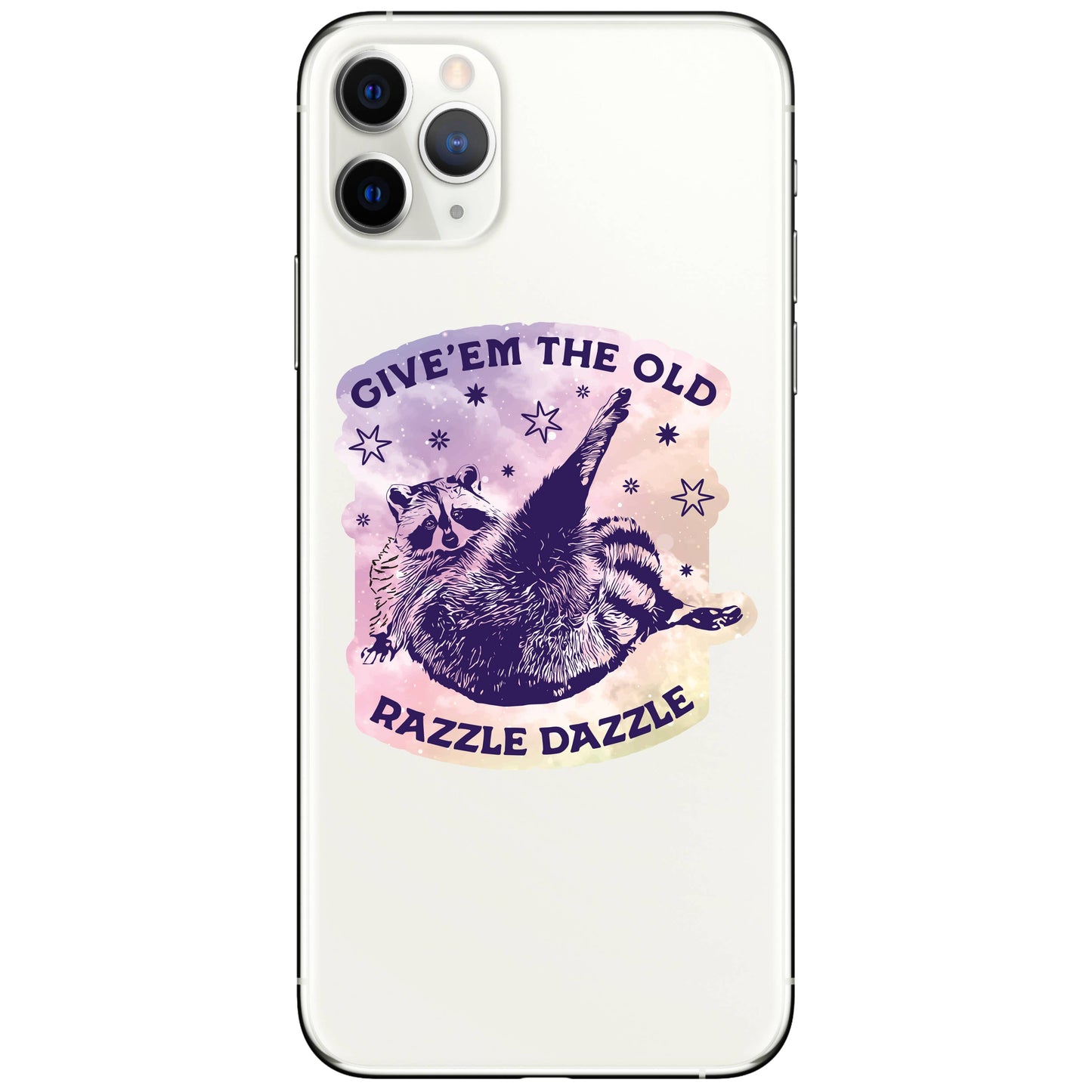 Razzle Dazzle Raccoon - Vinyl Sticker