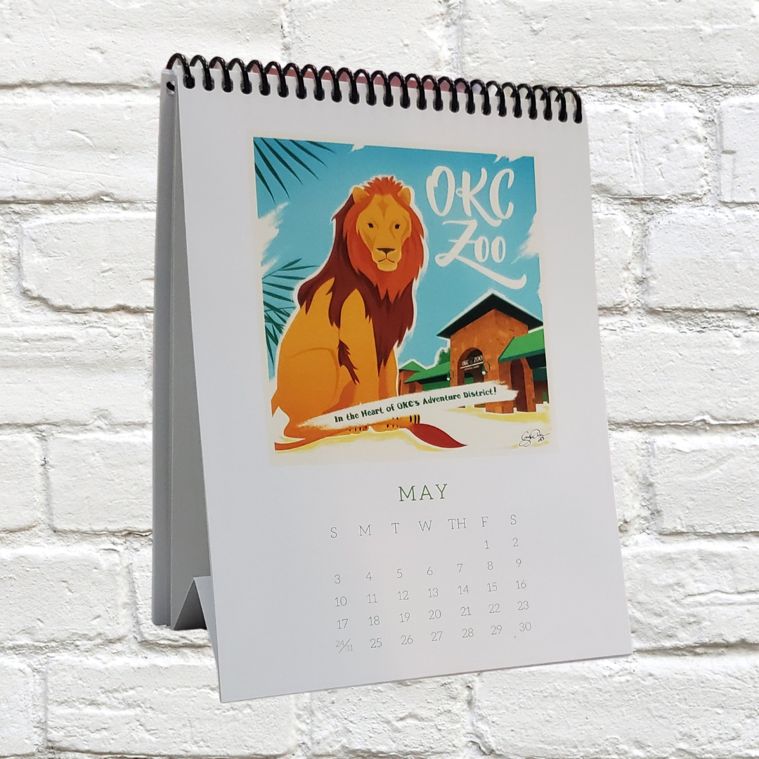 2026 Oklahoma City (OKC) Desk Calendar