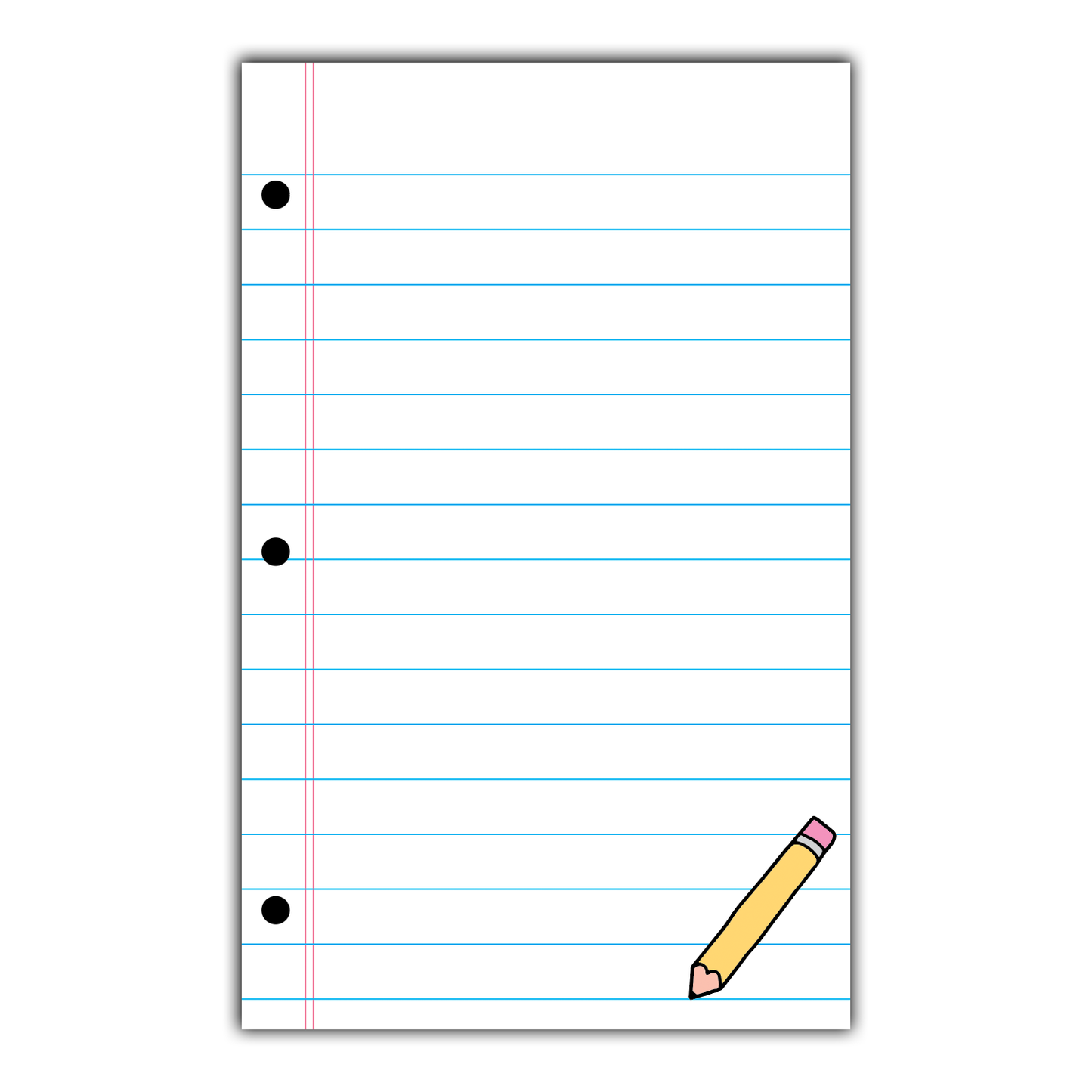 Lined Paper - Mini Notecard Set of 60