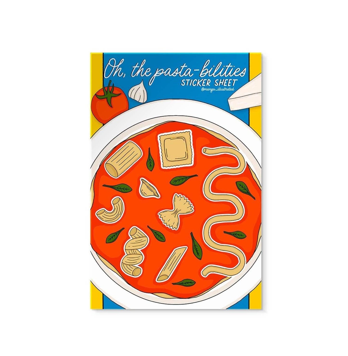 Pasta sticker sheet
