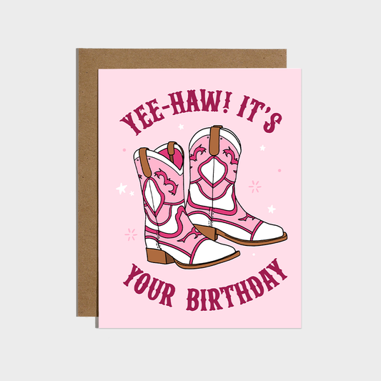 Brittany Paige - Yee-Haw Cowboy Birthday Card