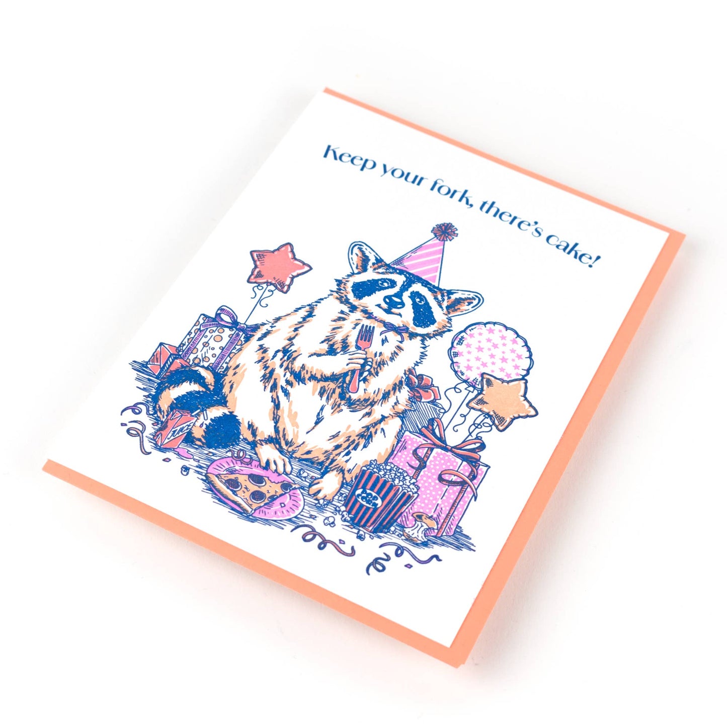 Porchlight Press Letterpress - Birthday Raccoon Card
