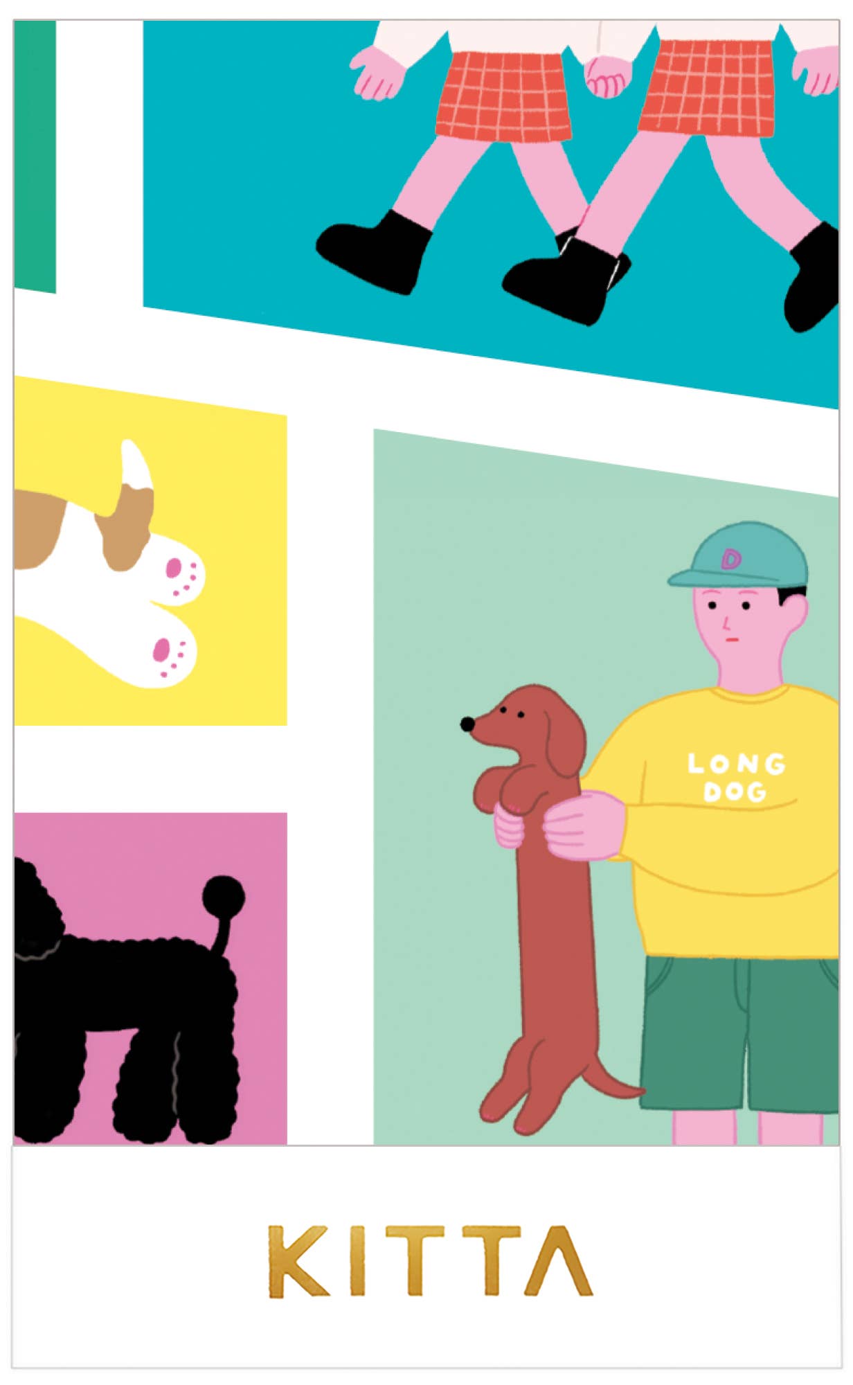 Doggy - Stamp Style - Portable Washi Tape