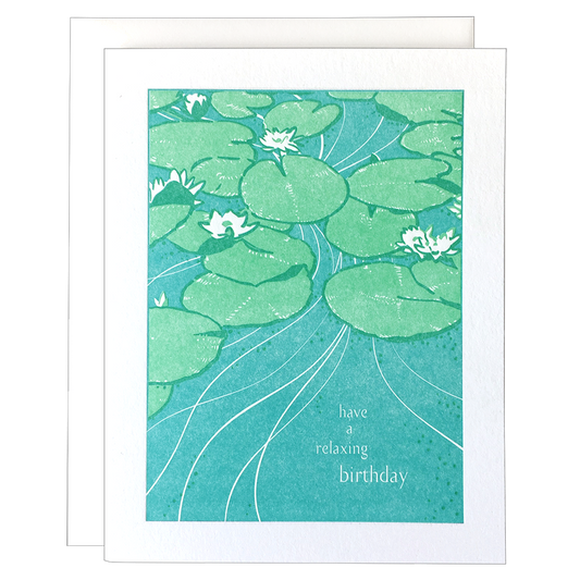 Lily Pond - Birthday Card