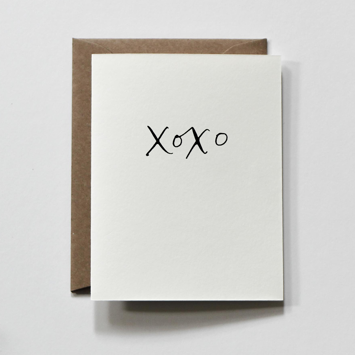 Xoxo | Simple Hugs & Kisses Love & Friendship Greeting Card