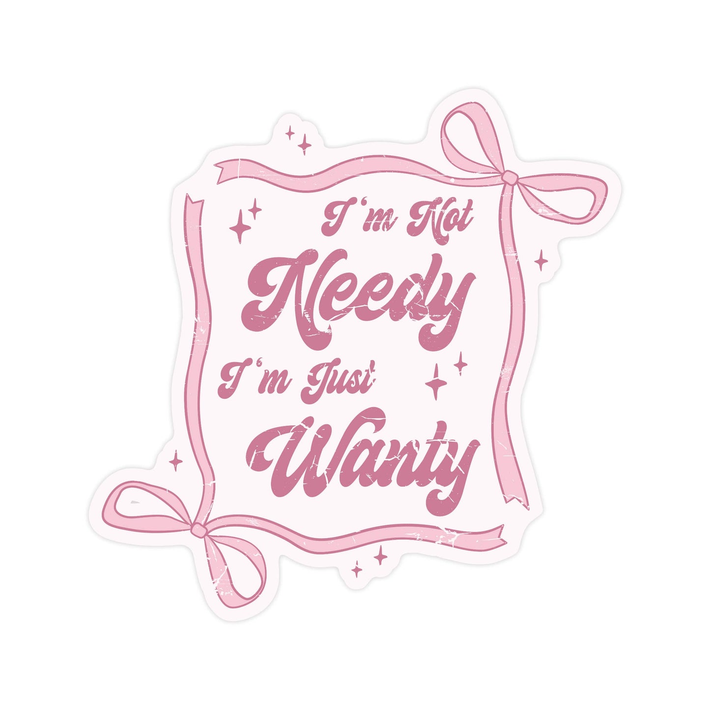 Wanty Coquette Bow - Vinyl Sticker