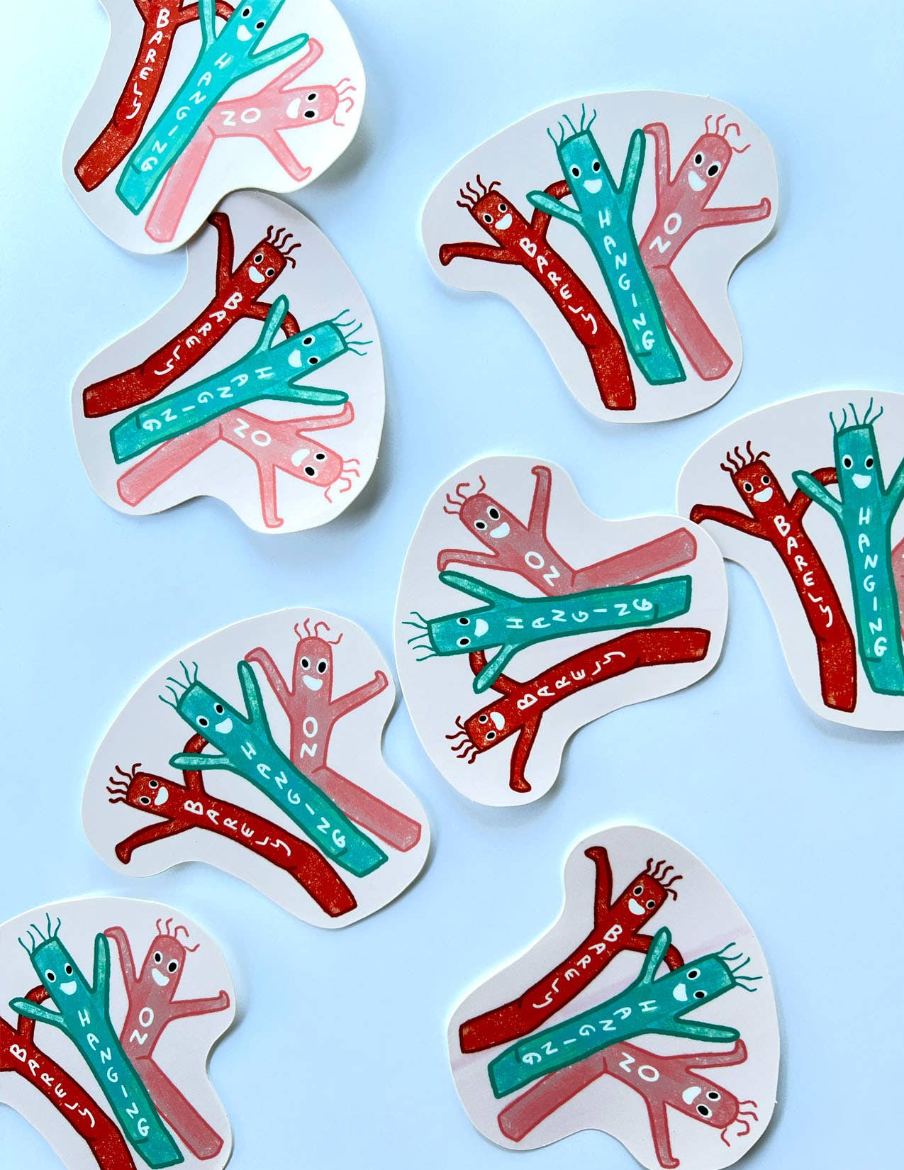 Barely Hanging On Wind Dancer - Sticker