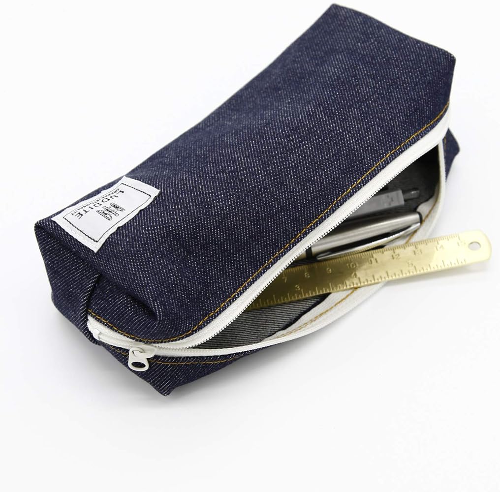 Luddite Box Pen Case - Denim