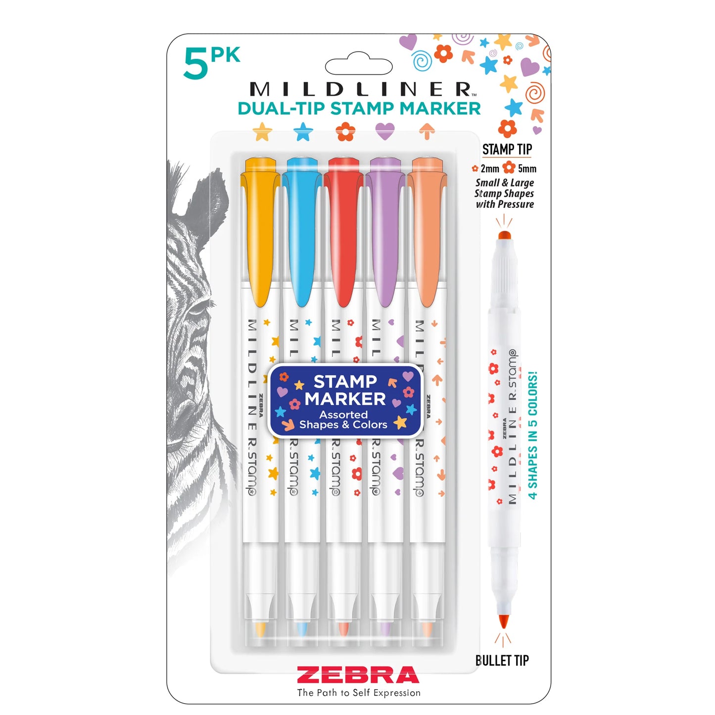 Zebra STAMP Mildliner - set of 5