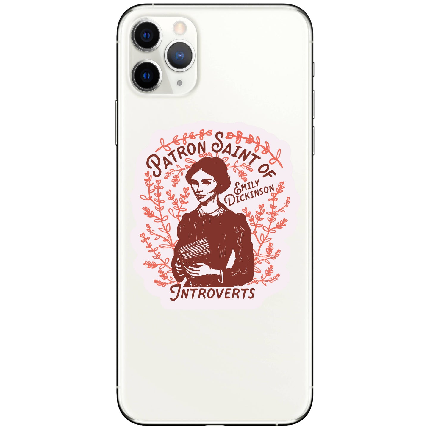 Introvert Patron Saint Emily - Vinyl Sticker