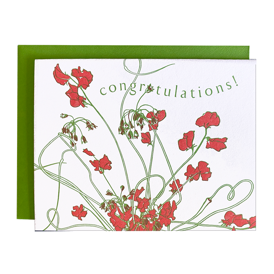 Twist Bouquet - Congrats Card
