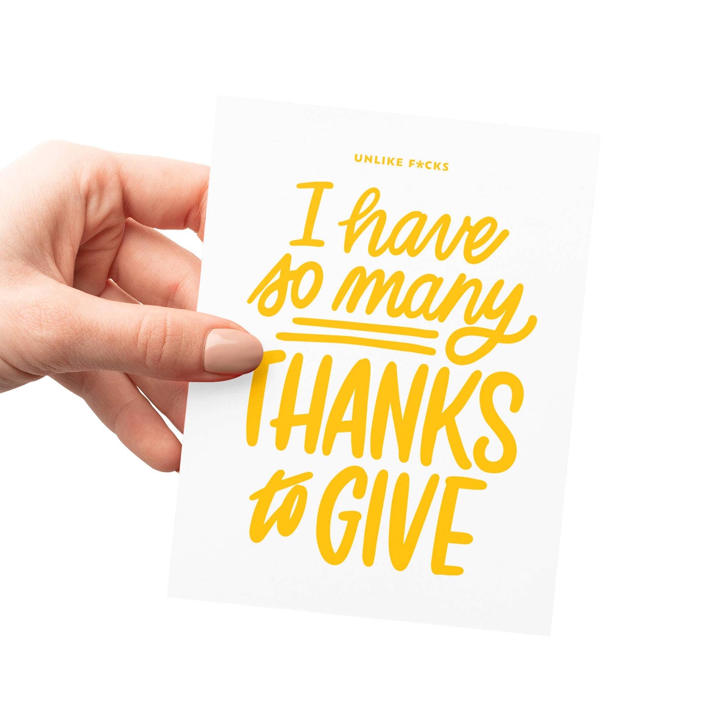 Thanks to Give, F*cks Not So Much - Letterpress Card