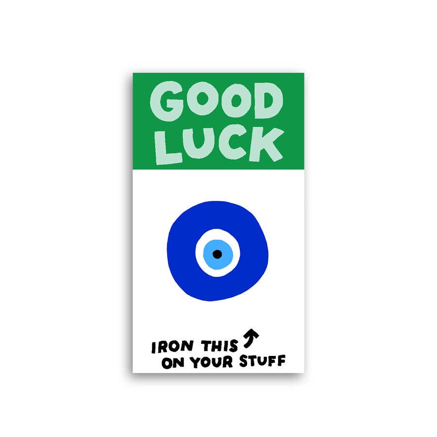 Evil Eye L'il Something - Good Luck Card - Iron-On Art