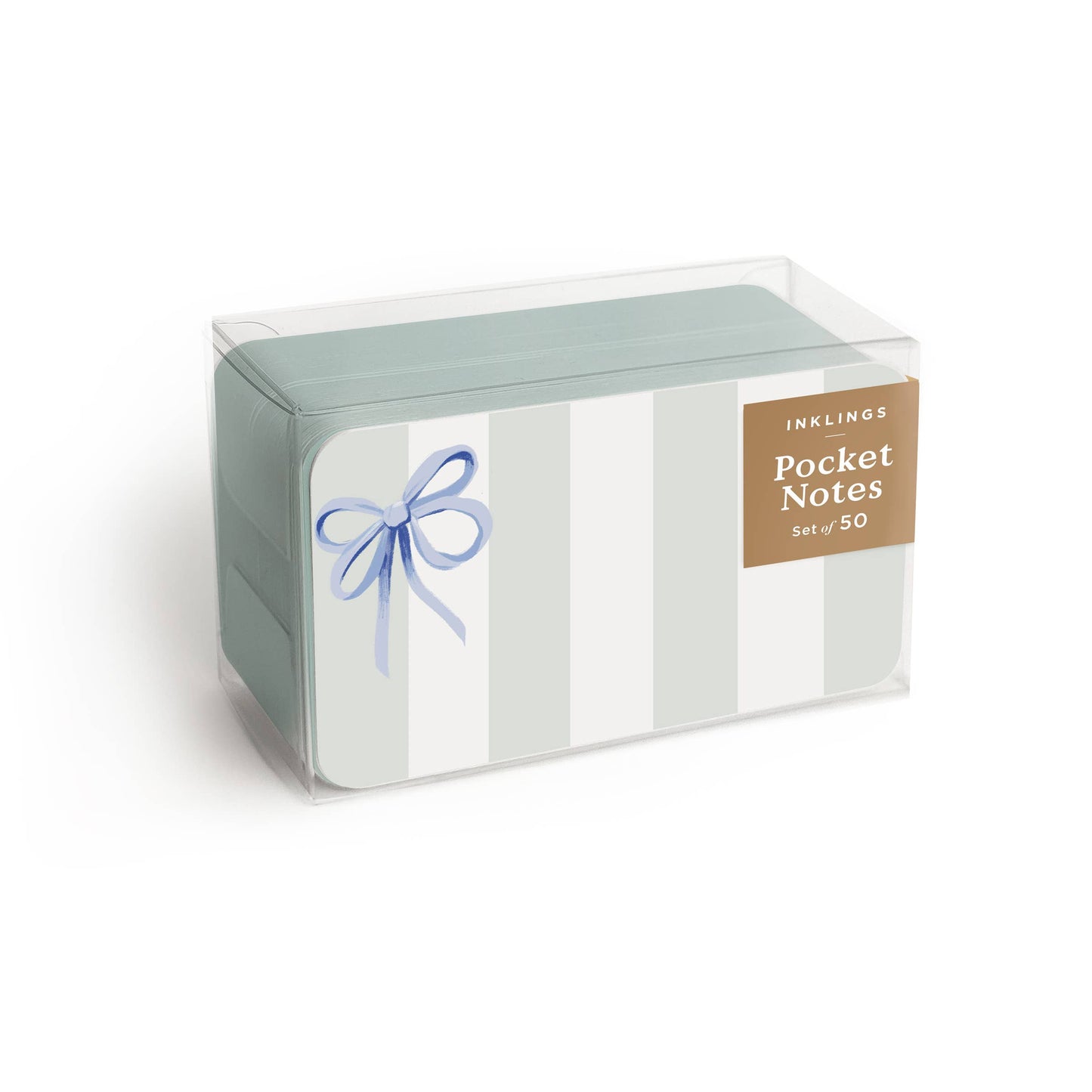 Blue Bow Stripes - Pocket Notes