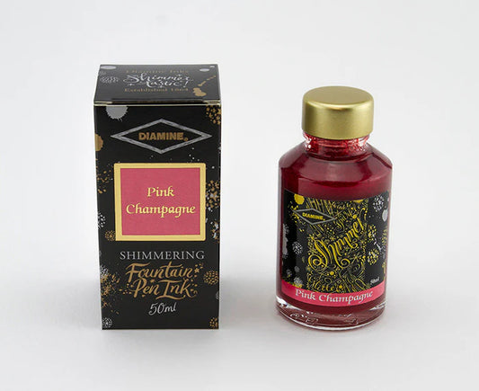 Pink Champagne - Diamine Shimmering Ink - 50mL