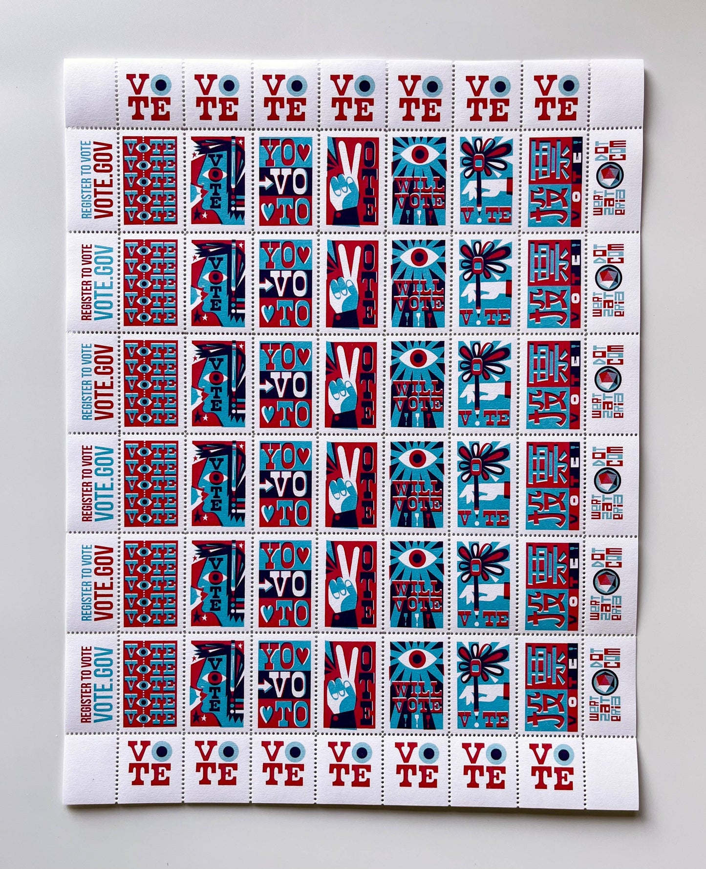VoteVoteVote - Lick & Stick Stamps