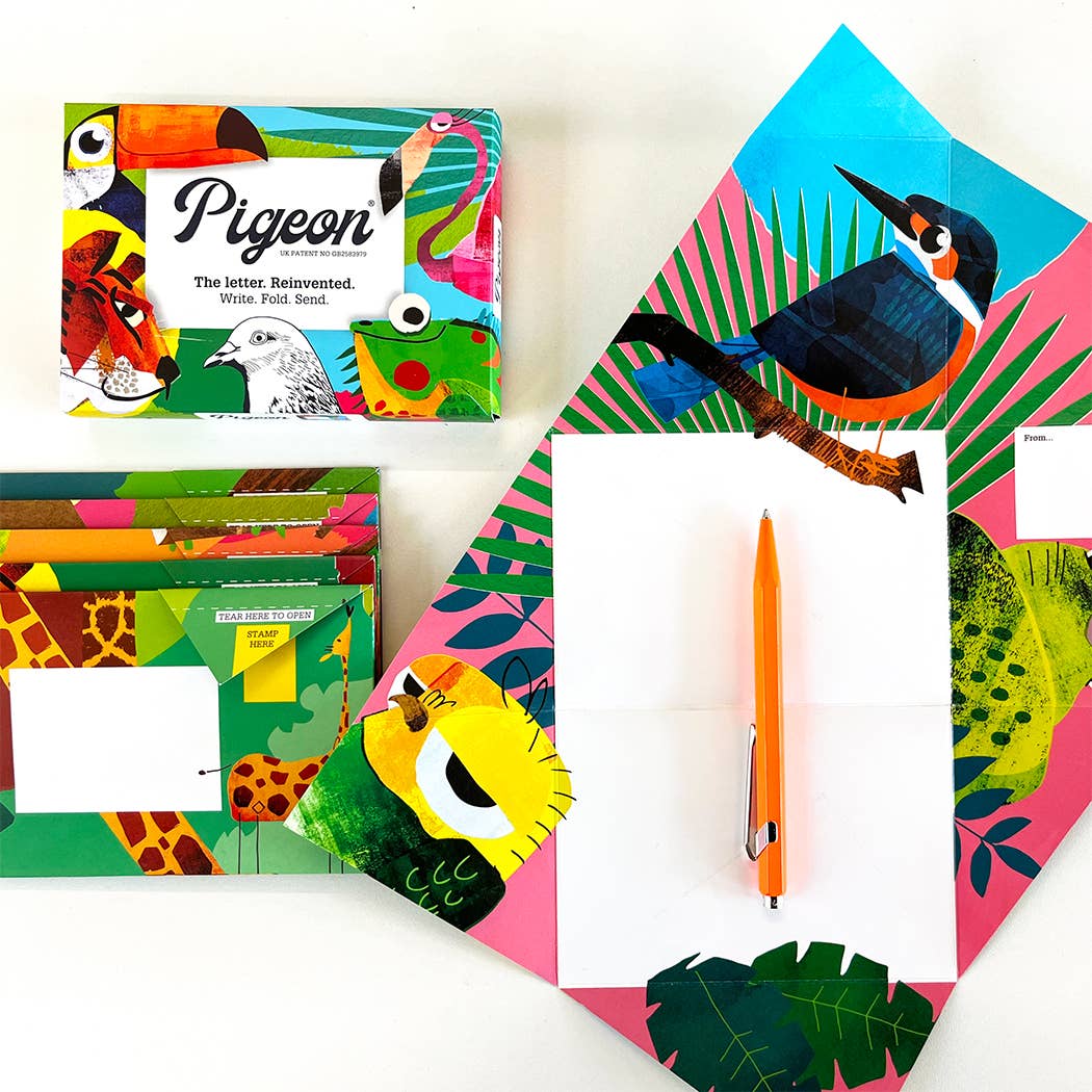 Wild Lives - Pigeon Folding Letter Set of 6